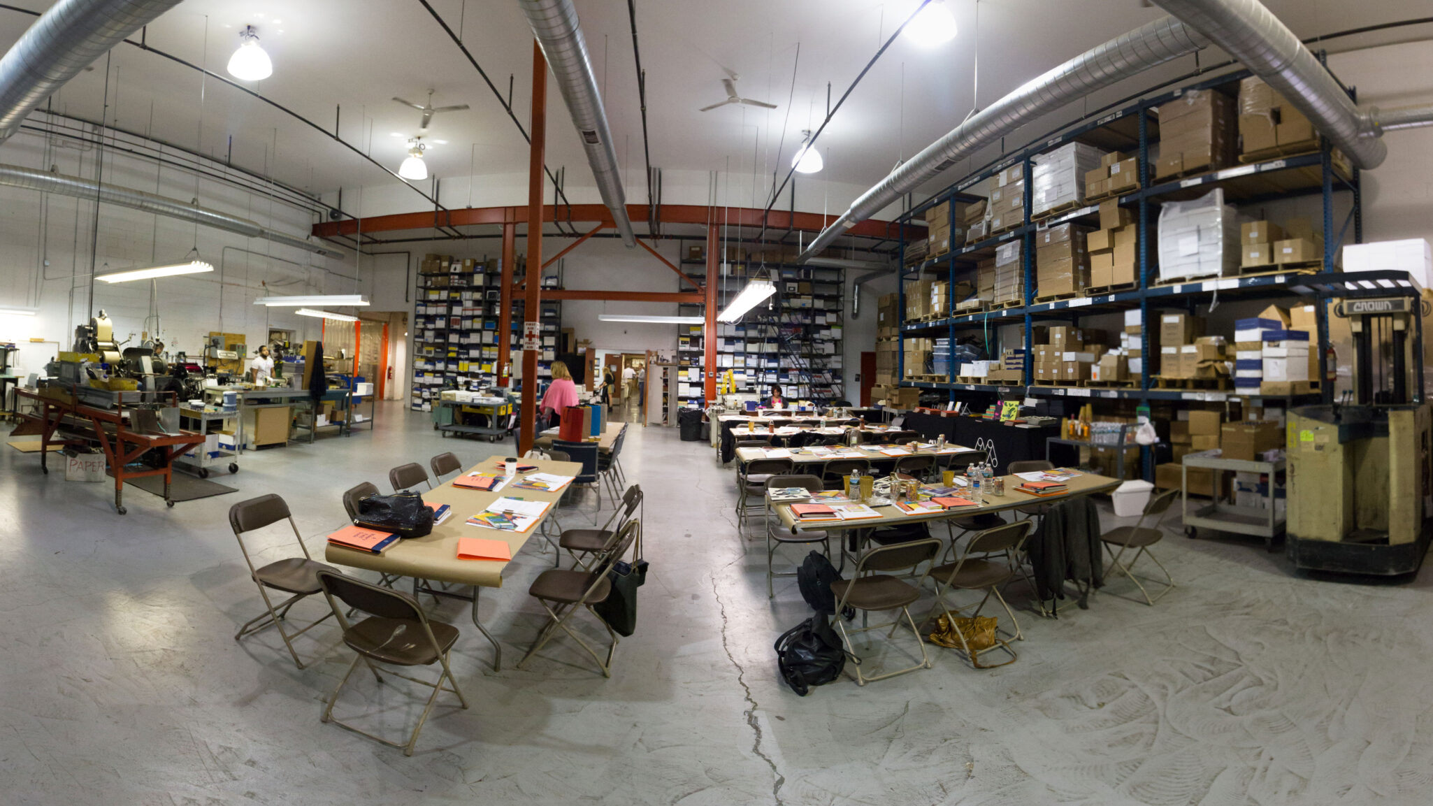 Heidelberg SX74 offset printing press inside Sunset Printing 27000 square foot production facility in Wharton New Jersey