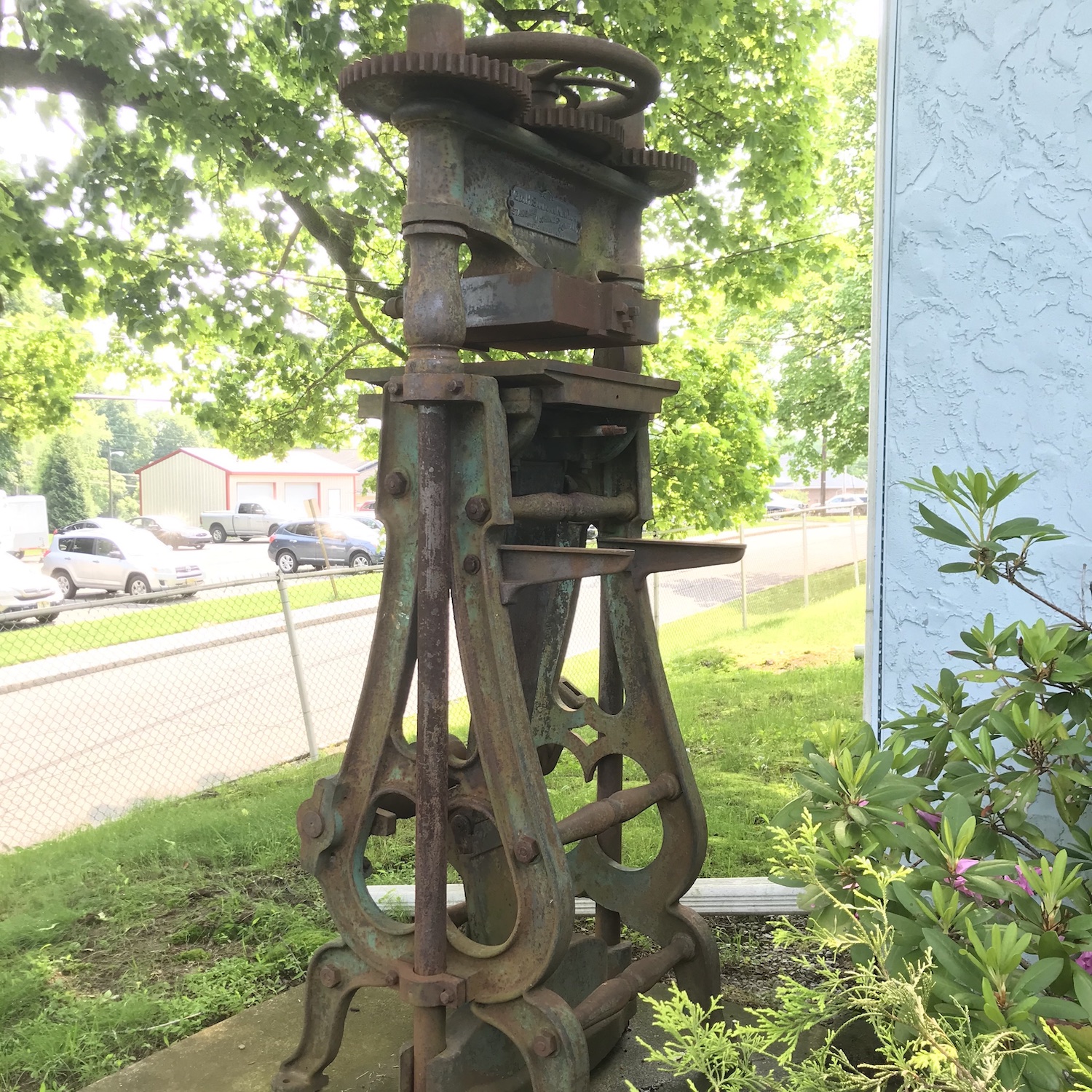 antique vintage sanborn book press